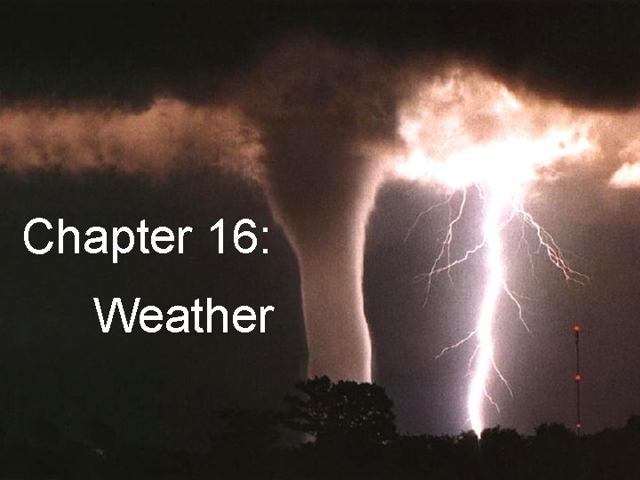 Chapter 16: Weather Chapter menu Resources Copyright © by Holt, Rinehart and Winston. All