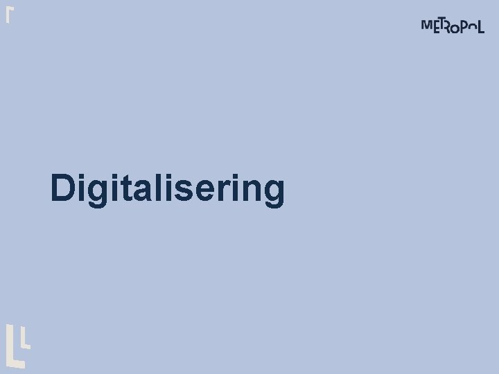 Digitalisering 