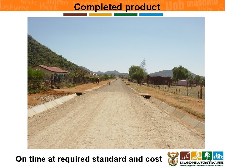 Completed product On time at required standard and cost 24 Completed product On time at required standard and cost 24