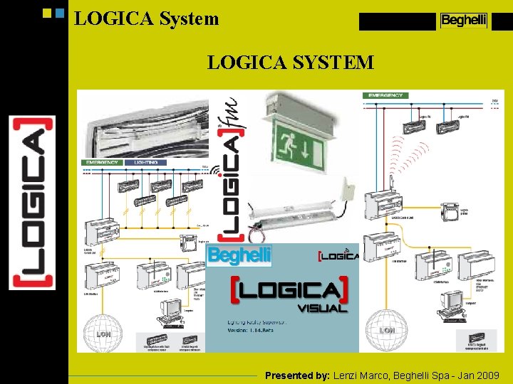LOGICA System LOGICA SYSTEM Presented by: Lenzi Marco, Beghelli Spa - Jan 2009 