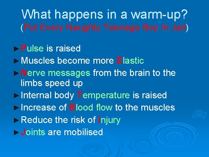 What happens in a warm-up? (Put Every Naughty Teenage Boy In Jail) ► Pulse What happens in a warm-up? (Put Every Naughty Teenage Boy In Jail) ► Pulse