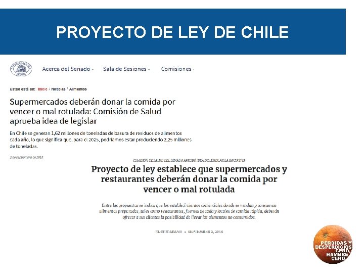 PROYECTO DE LEY DE CHILE 