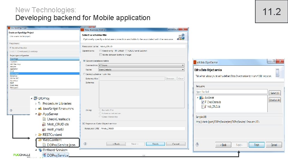 New Technologies: Developing backend for Mobile application 11 11. 2 