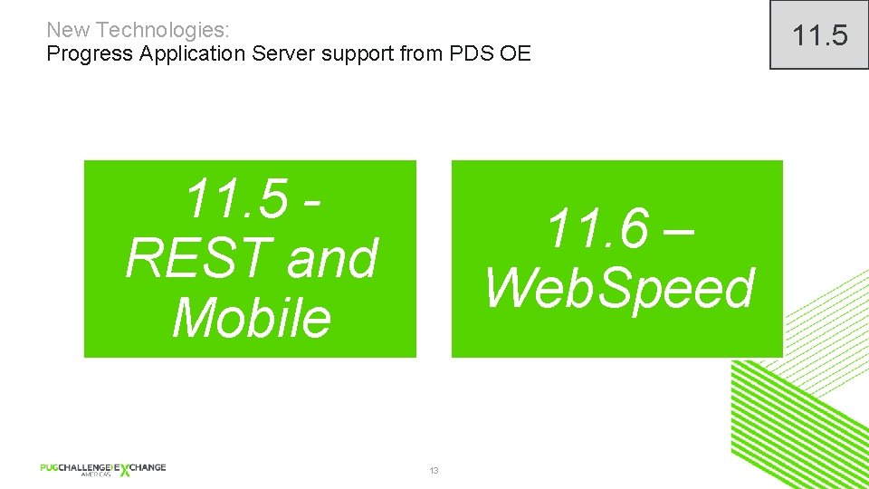 New Technologies: Progress Application Server support from PDS OE 11. 5 REST and Mobile