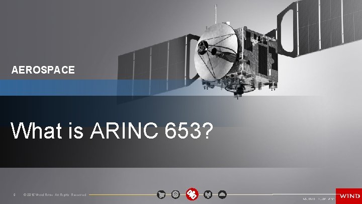 AEROSPACE What is ARINC 653? 9 © 2015 Wind River. All Rights Reserved. 