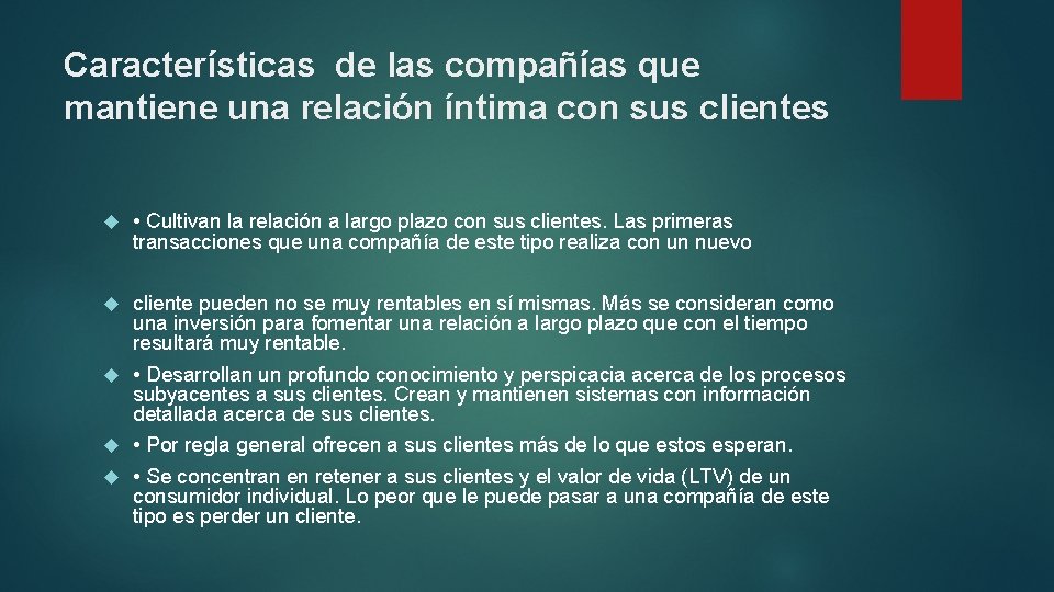Características de las compañías que mantiene una relación íntima con sus clientes • Cultivan Características de las compañías que mantiene una relación íntima con sus clientes • Cultivan