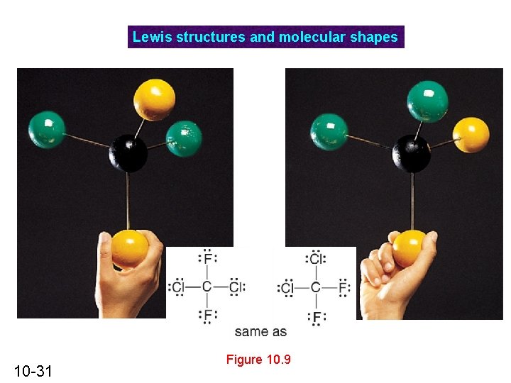 Lewis structures and molecular shapes 10 -31 Figure 10. 9 