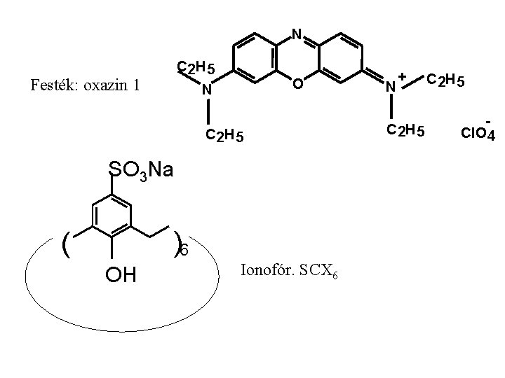 N C 2 H 5 Festék: oxazin 1 O N C 2 H 5