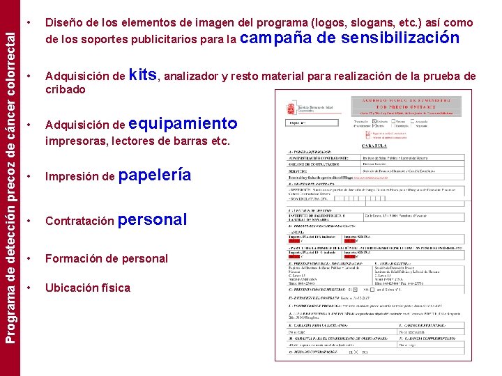 Programa de detección precoz de cáncer colorrectal • Diseño de los elementos de imagen