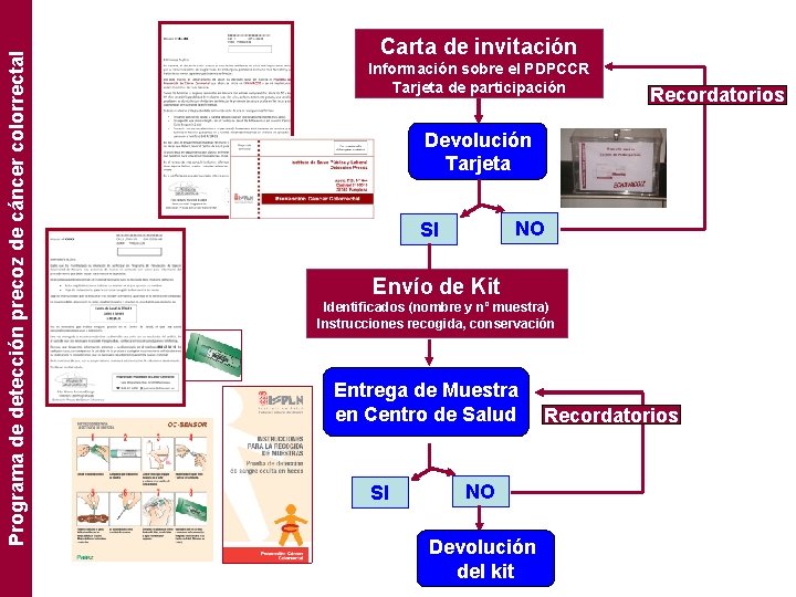 Programa de detección precoz de cáncer colorrectal Carta de invitación Información sobre el PDPCCR