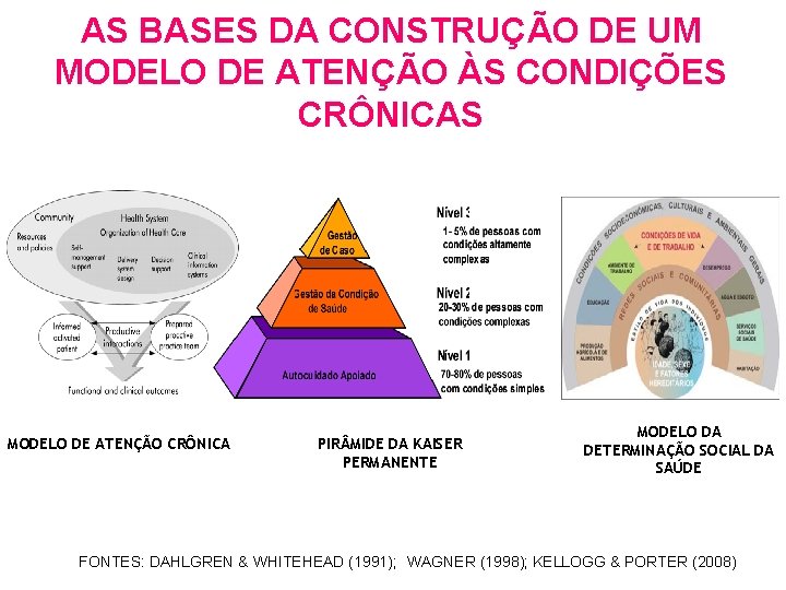 AS BASES DA CONSTRUÇÃO DE UM MODELO DE ATENÇÃO ÀS CONDIÇÕES CRÔNICAS MODELO DE