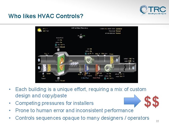 Who likes HVAC Controls? • Each building is a unique effort, requiring a mix
