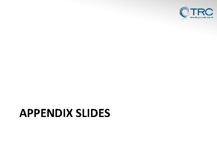 APPENDIX SLIDES 