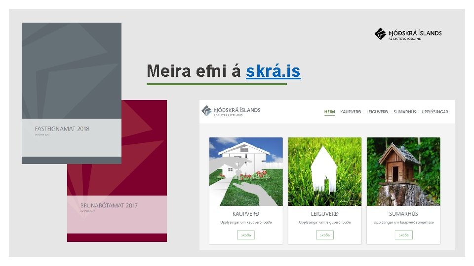 Meira efni á skrá. is 