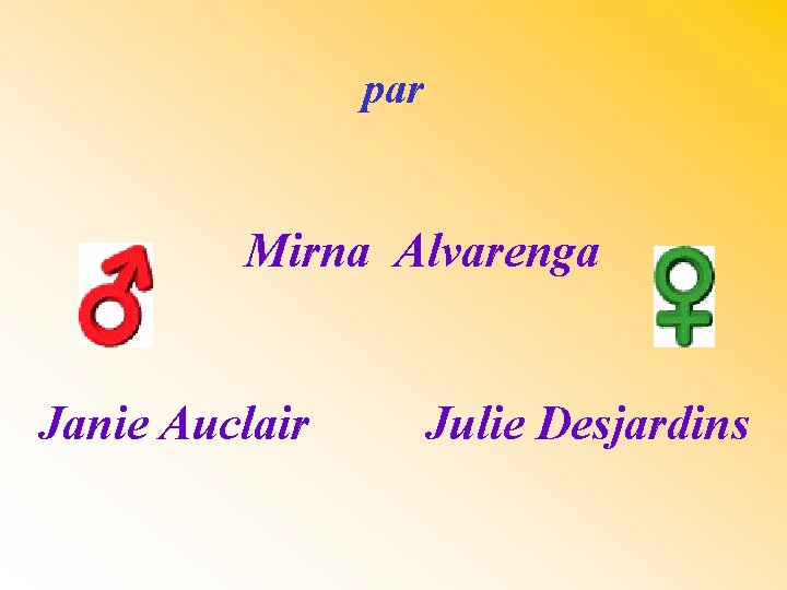 par Mirna Alvarenga Janie Auclair Julie Desjardins 