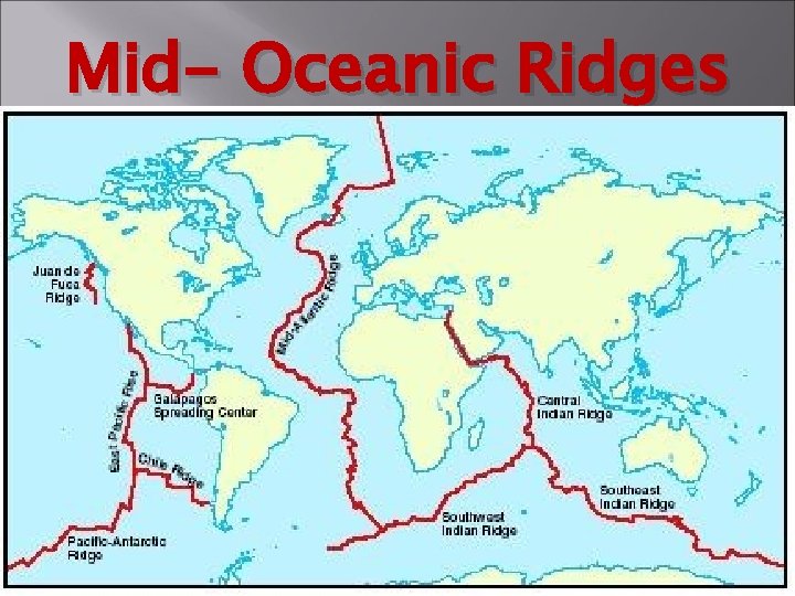Mid- Oceanic Ridges 
