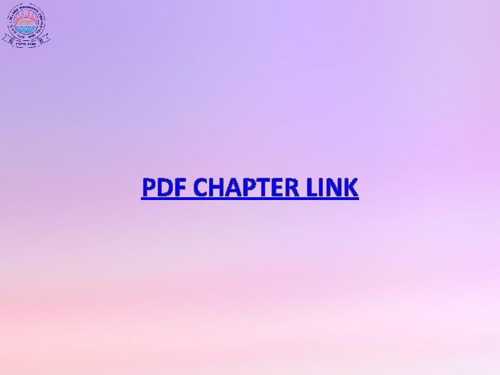 PDF CHAPTER LINK 