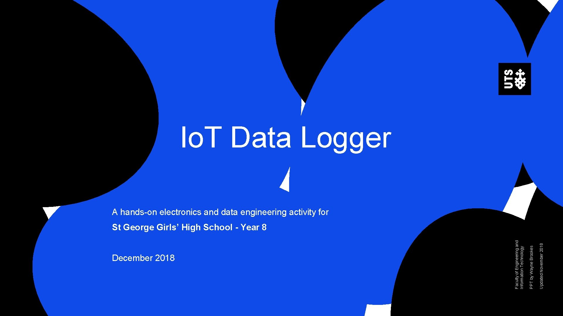 Io. T Data Logger A hands-on electronics and data engineering activity for Updated November