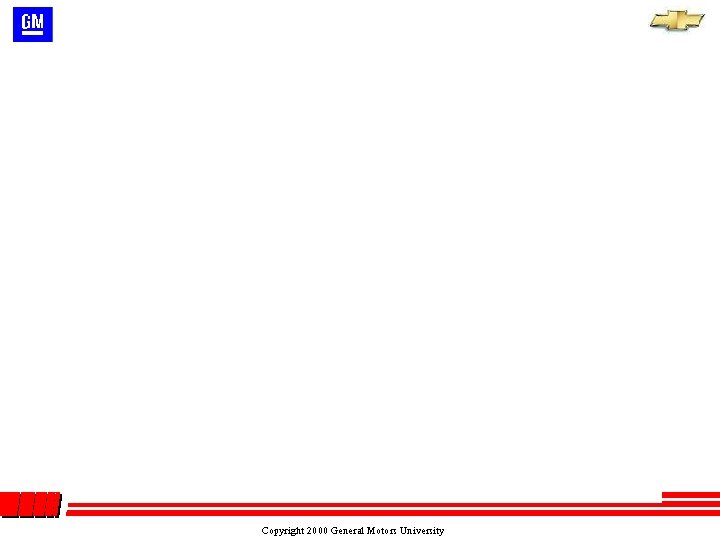 Copyright 2000 General Motors University Copyright 2000 General Motors University