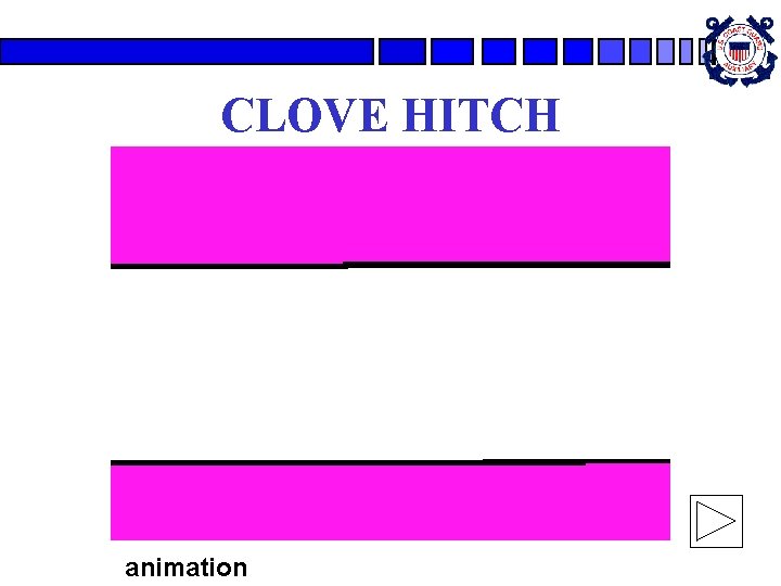 CLOVE HITCH animation CLOVE HITCH animation
