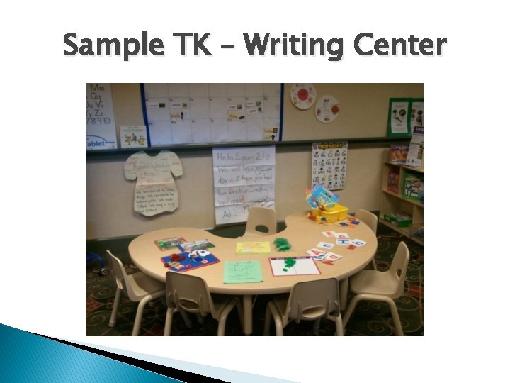 Sample TK – Writing Center 