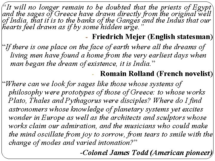 “It will no longer remain to be doubted that the priests of Egypt and