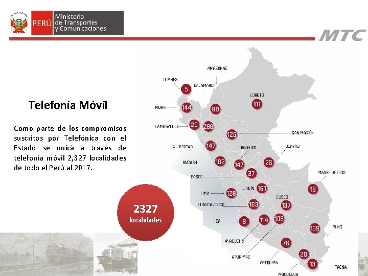 Telefonía Móvil Como parte de los compromisos suscritos por Telefónica con el Estado se Telefonía Móvil Como parte de los compromisos suscritos por Telefónica con el Estado se