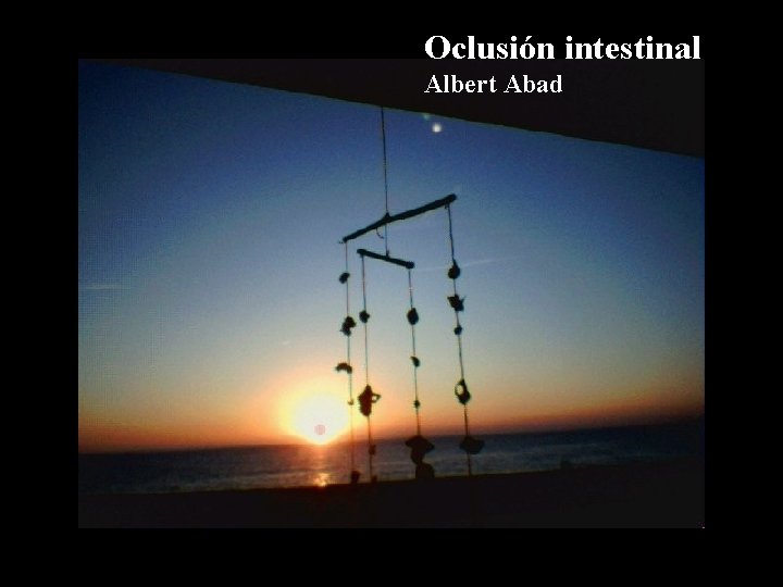 Oclusión intestinal Albert Abad 