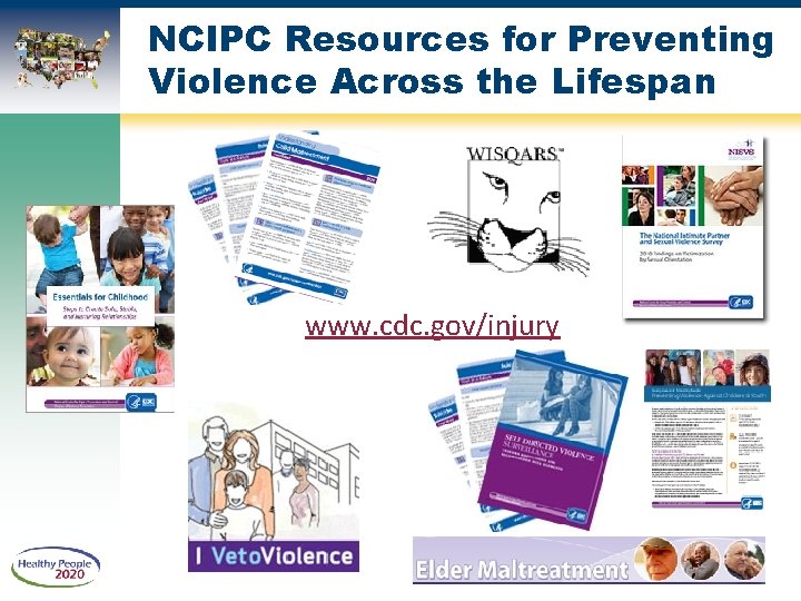 NCIPC Resources for Preventing Violence Across the Lifespan www. cdc. gov/injury 