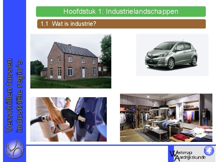 Hoofdstuk 1: Industrielandschappen Verschillen tussen industriële regio’s 1. 1 Wat is industrie? 