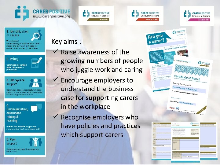 Key aims : ü Raise awareness of the growing numbers of people who juggle