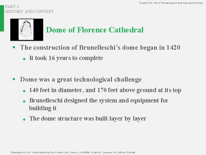 Chapter 3. 6 Art of Renaissance and Baroque Europe PART 3 HISTORY AND CONTEXT