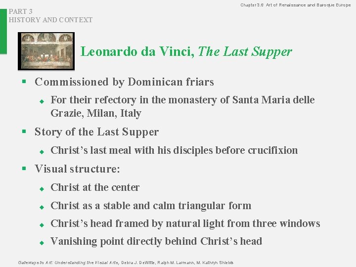 Chapter 3. 6 Art of Renaissance and Baroque Europe PART 3 HISTORY AND CONTEXT