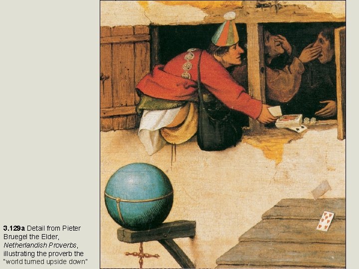 3. 129 a Detail from Pieter Bruegel the Elder, Netherlandish Proverbs, illustrating the proverb