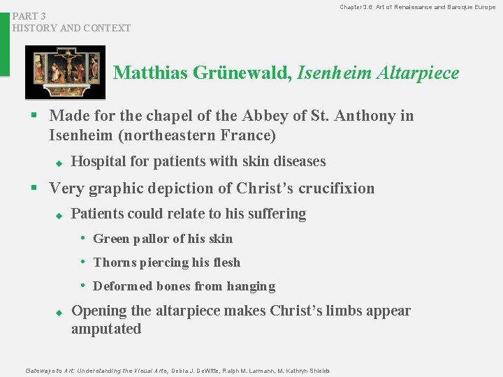 Chapter 3. 6 Art of Renaissance and Baroque Europe PART 3 HISTORY AND CONTEXT