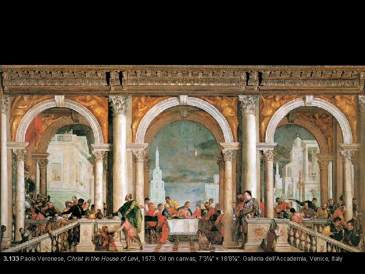 3. 133 Paolo Veronese, Christ in the House of Levi, 1573. Oil on canvas,