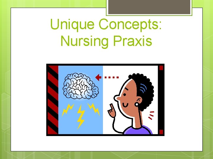 Unique Concepts: Nursing Praxis 