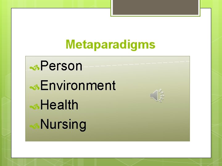 Metaparadigms Person Environment Health Nursing 