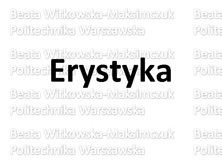 Erystyka 