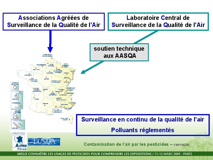 Associations Agréées de Surveillance de la Qualité de l’Air Laboratoire Central de Surveillance de Associations Agréées de Surveillance de la Qualité de l’Air Laboratoire Central de Surveillance de