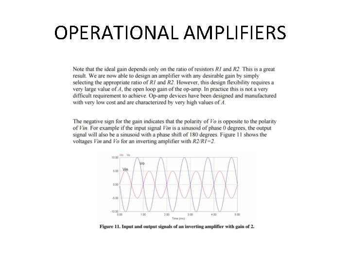 OPERATIONAL AMPLIFIERS 