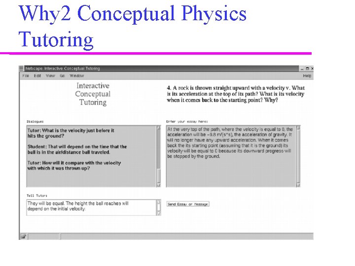 Why 2 Conceptual Physics Tutoring 