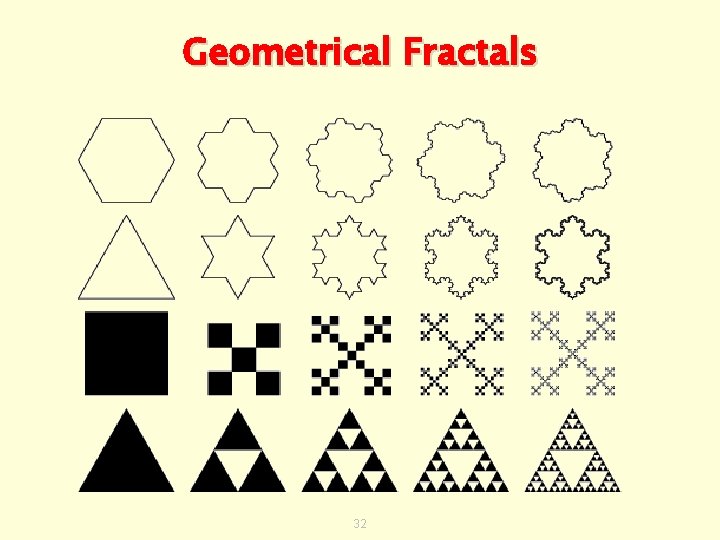 Geometrical Fractals 32 