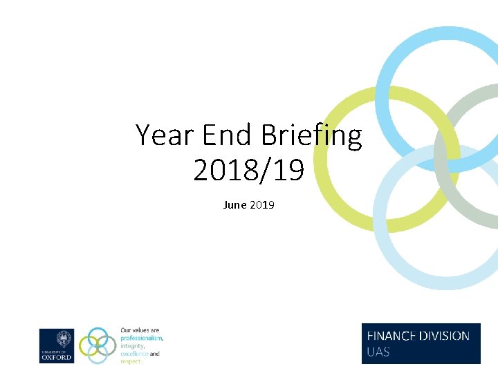 Year End Briefing 2018/19 June 2019 
