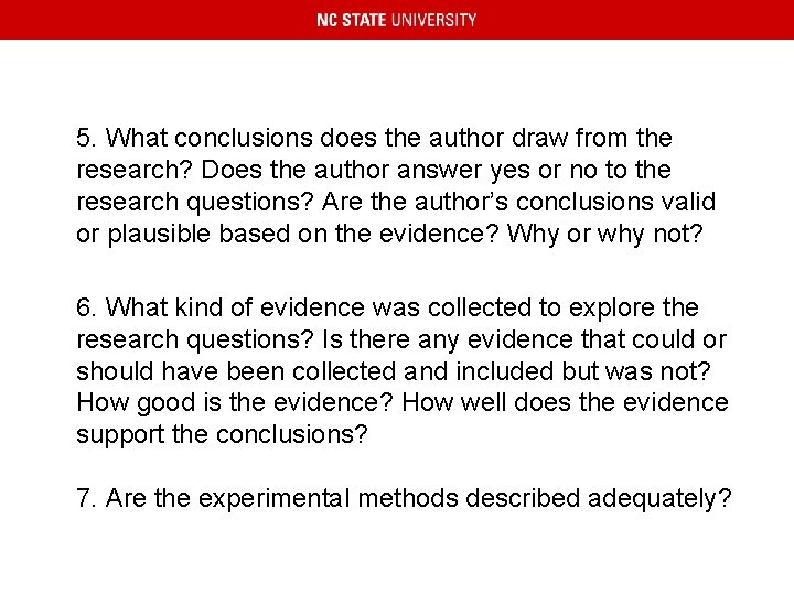 5. What conclusions does the author draw from the research? Does the author answer