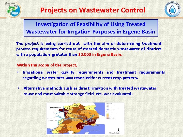 Projects on Wastewater Control Investigation of Feasibility of Using Treated Wastewater for Irrigation Purposes