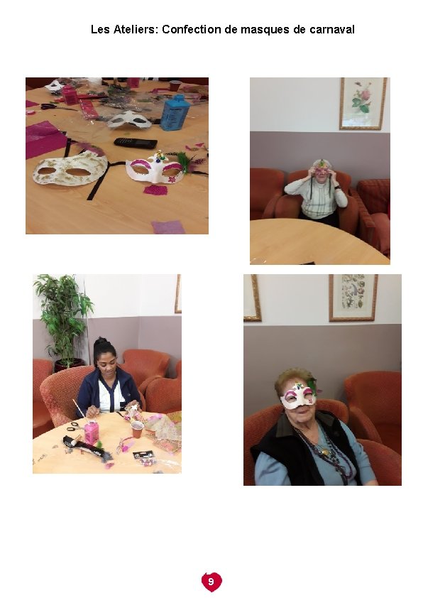 Les Ateliers: Confection de masques de carnaval 9 