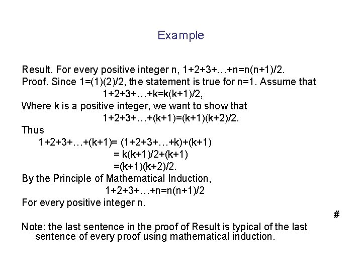 Chapter 6 Mathematical Induction 6 1 The Principle