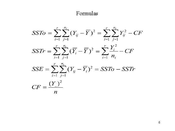 Formulas 6 