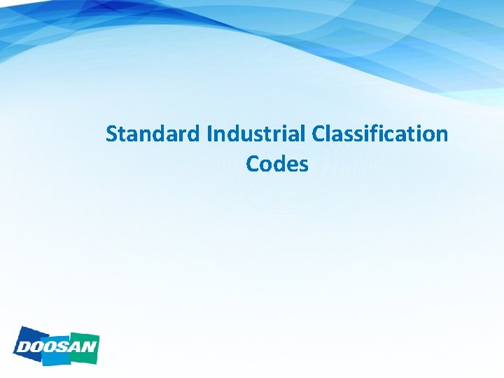Standard Industrial Classification Codes 